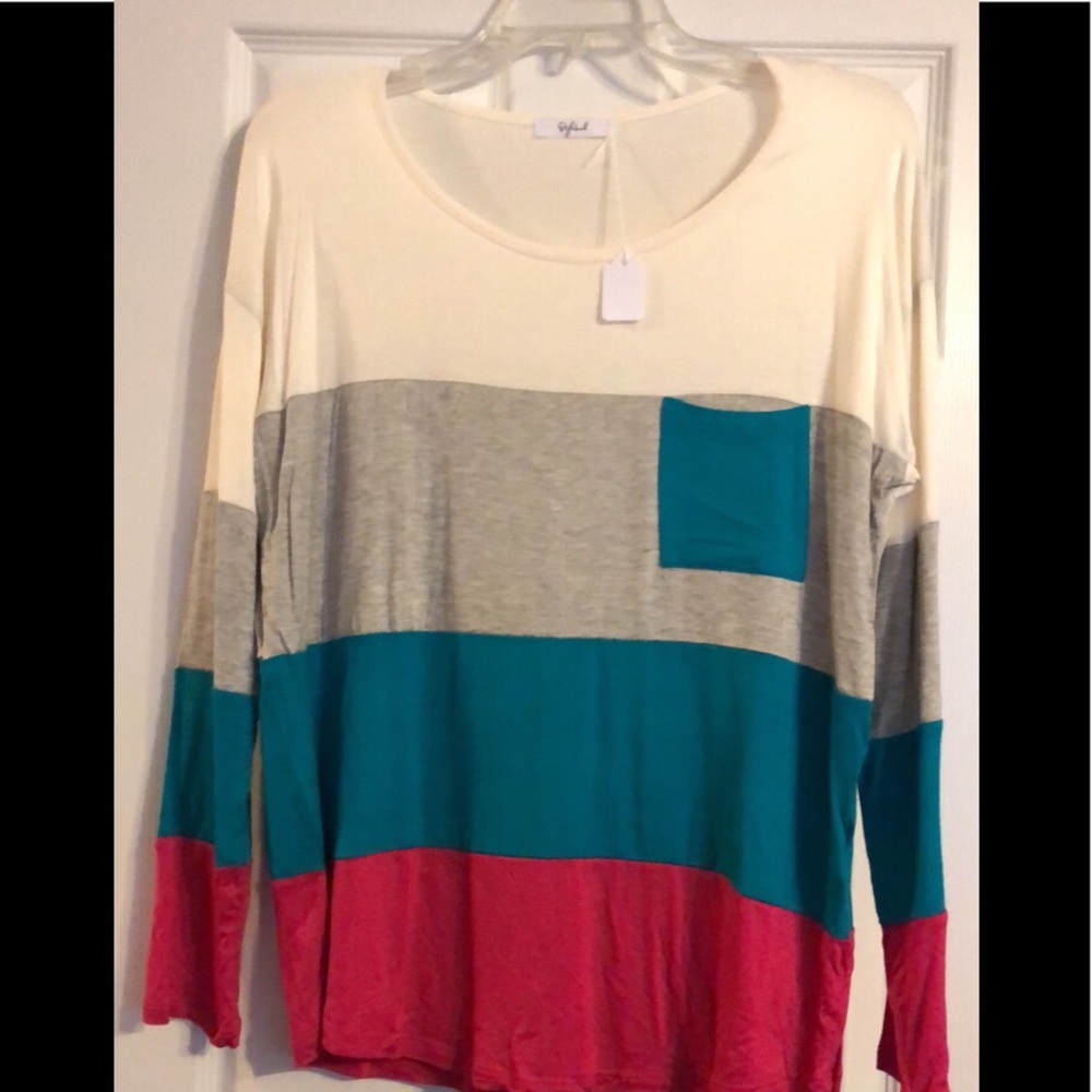 Color block blouse